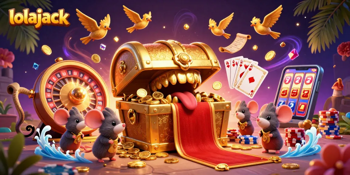 Spin the reels at lolajack Casino, where the golden treasure chest promises vibrant winnings!