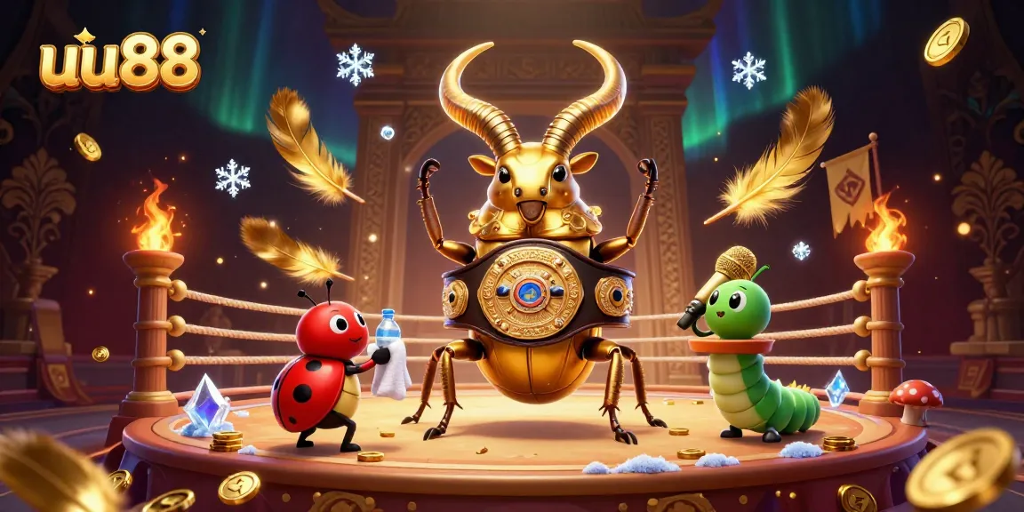 Experience thrilling bets at uu88 with unique characters in an engaging betting arena scene.